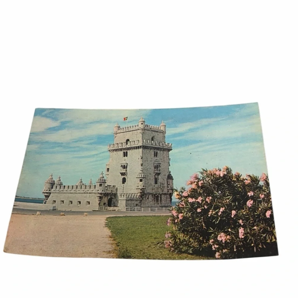 Vintage Postcard Tower of Belém Lisbon Portugal | Torre de Belém